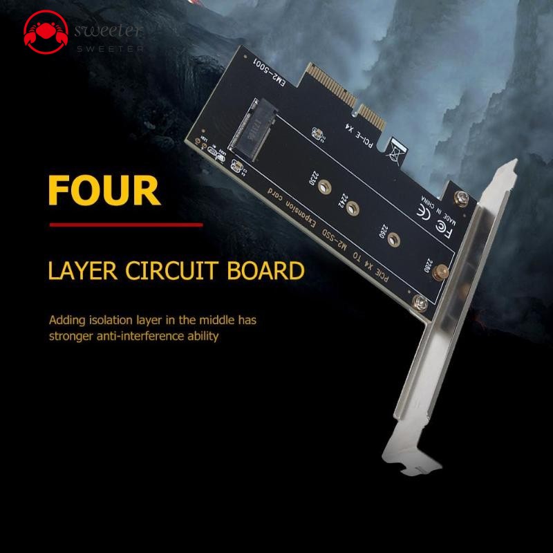 sweeter Card Chuyển Đổi Từ Msata Pcie M.2 M Key Ssd Sang 16x | BigBuy360 - bigbuy360.vn