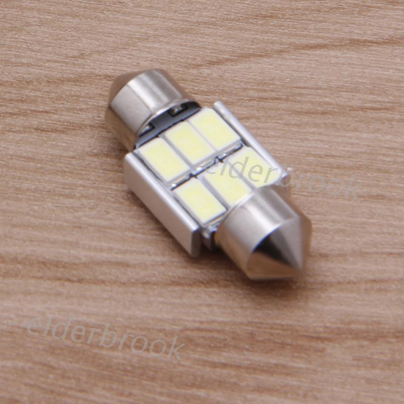 DC Bóng Đèn Led 6 Bóng 5630 Smd 31mm Dc 12v Trang Trí Nội Thất Xe Hơi