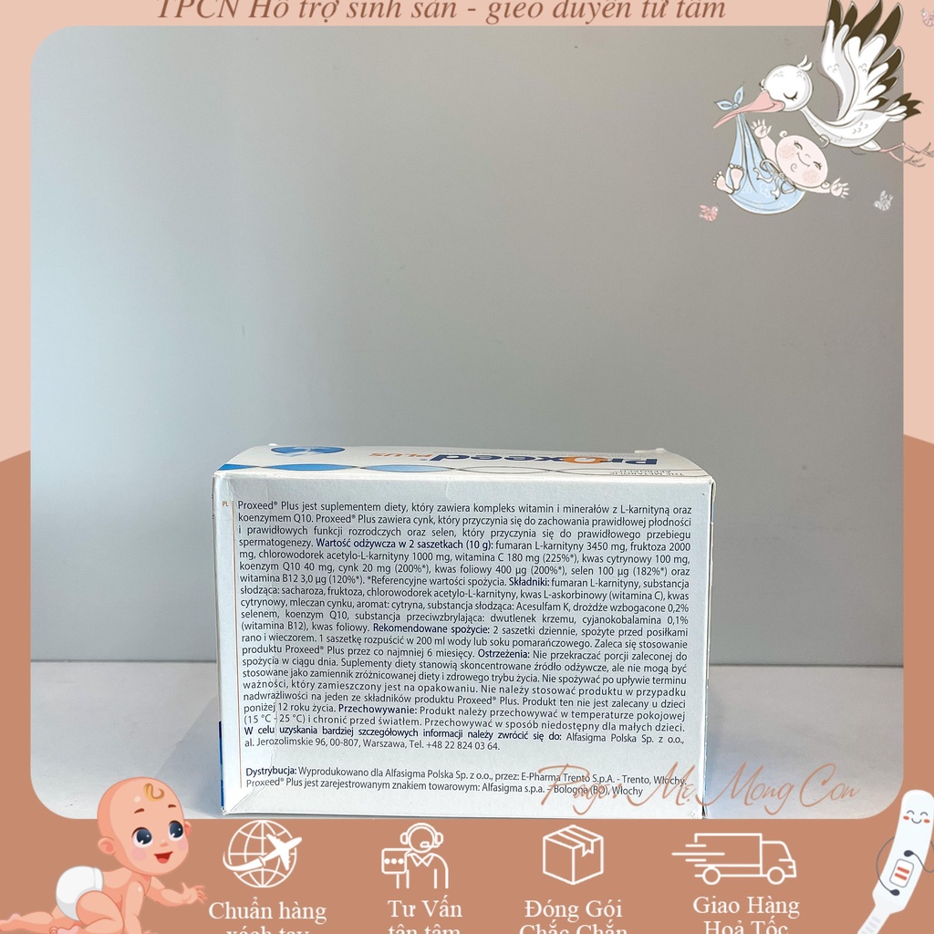 PROXEED PLUS  tăng thụ thai, tăng chất lượng và số lượng tinh trùng