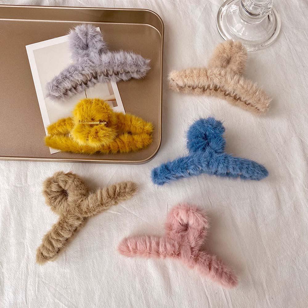 Kẹp Tóc Móng Vuốt Màu Trơn Thời Trang Thu Đông Cho Nữ 2life