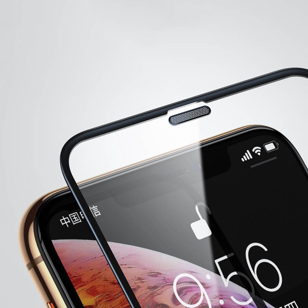 Kính Cường Lực Chống Bụi & Dấu Vân Tay Cho iPhone 13 12 Mini 11 Pro Xs Max XR 14Pro 14max 14Promax