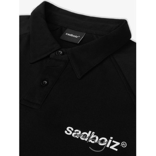 Áo polo sadboiz lowkey black