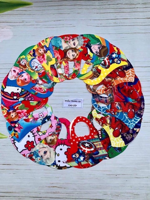 Khẩu trang 3d cho bé 10 cái | BigBuy360 - bigbuy360.vn