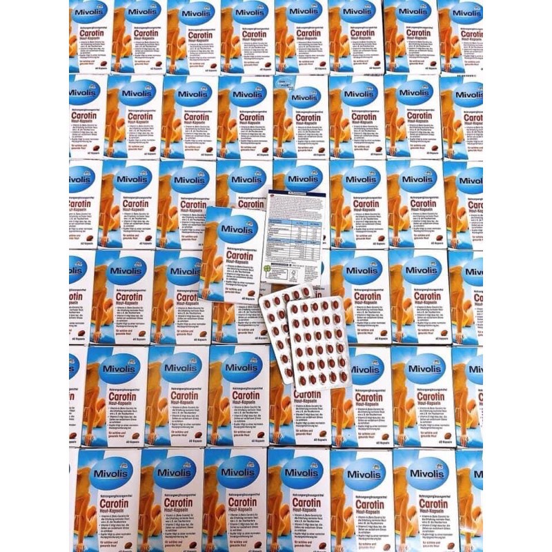 Viên Uống Chống Nắng Đức Carotin Mivolis Das Gesunde Plus Carotin 60 Viên | BigBuy360 - bigbuy360.vn