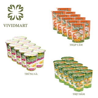   Cháo Shangha 3 vị: đậu xanh thịt bằm, trứng gà, thập cẩm – Ly 50gr – Asian Food