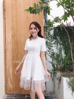 Váy voan lưới