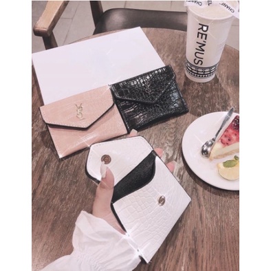 Ví nữ ngắn mini cầm tay nhỏ gọn cao cấp cực sang - xinh  Y8L da rắn  PK Tkutrang