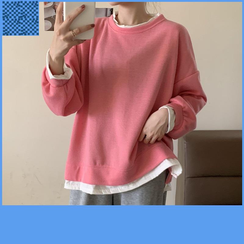 Áo Sweater Mỏng Tay Dài Cổ Tròn Thời Trang Mùa Thu Cho Nữ