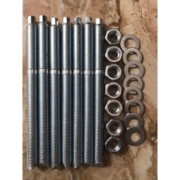 Bulong hóa chất M12-M16-M20-M24 mạ kẽm 5.8