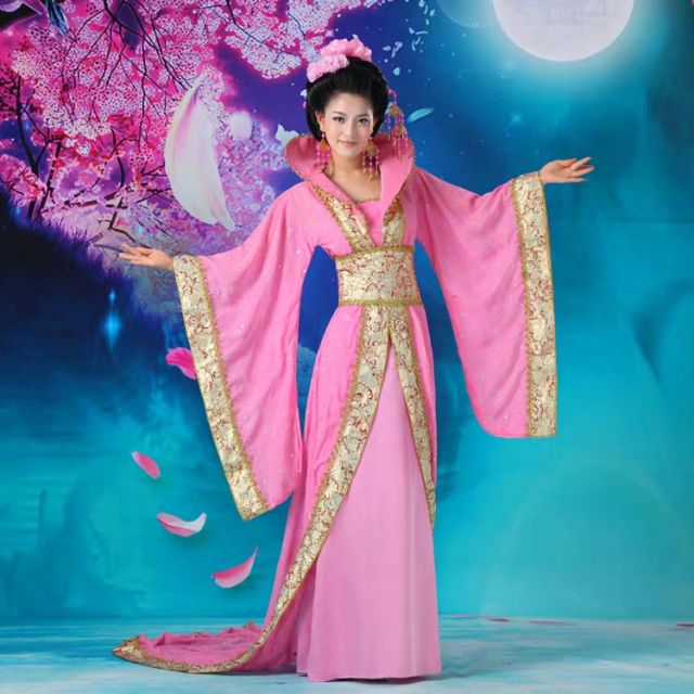(Có Sẵn) Trang Phục Hằng Nga Tiên Nữ, Trang Phục Công Chúa Hoàng Hậu Phong Cách Cổ Trang
