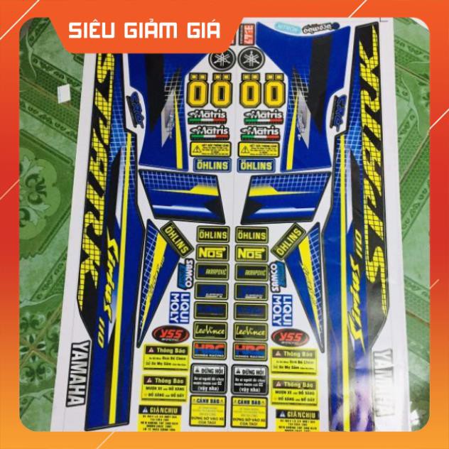 Tem rời sirius spark xanh đen
