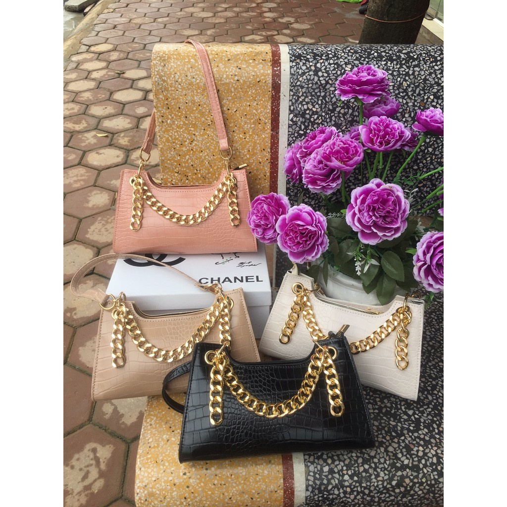 Túi kẹp nách Apede dây xích vàng 🧡🧡🧡 Freeship
