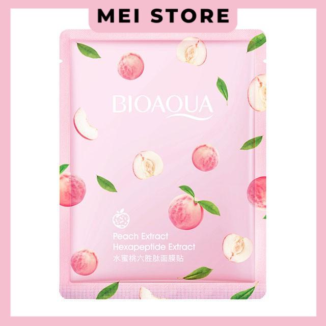 Mặt Nạ Bioaqua Eruynbeautskin Chiết Xuất Trái Đào Tươi Giúp Dưỡng Ẩm Làm Trắng Da