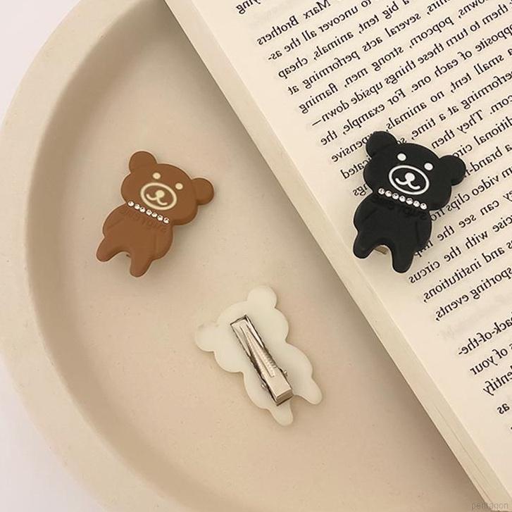 Kẹp tóc họa tiết hoạt hình dễ thương nhiều kiểu tùy chọn phong cách Hàn Quốc cho bé gái