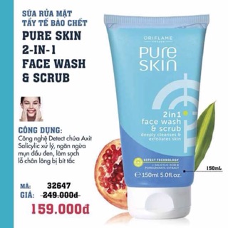 32647 Sữa rửa mặt tẩy tế bào chết puskin