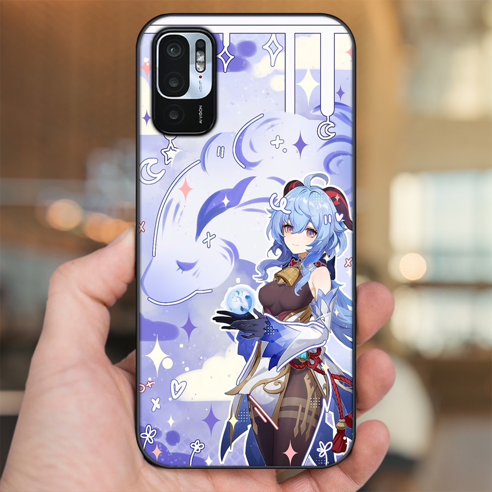 Ốp lưng Xiaomi Redmi Note 10 5G viền đen in hình Ganyu Genshin Impact