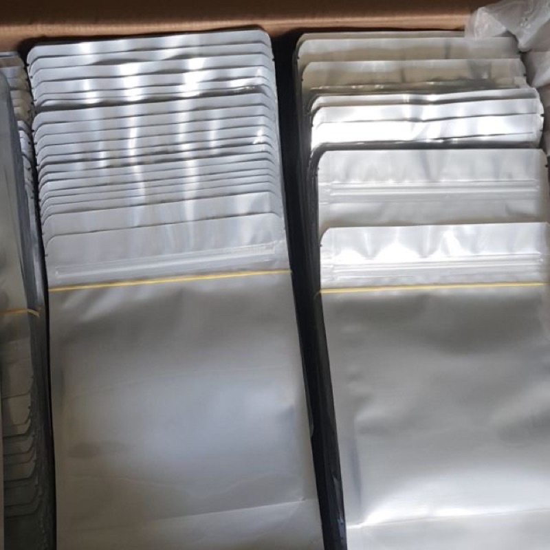 1Kg túi Zip mặt bạc sz 18*26