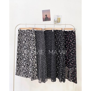 Chân váy voan hoa thiết kế Ma Vie