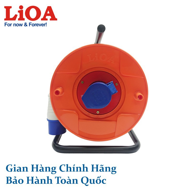 Ổ cắm kéo dài quay tay Rulo cuộn dây và ổ cắm 1 pha 3 dây  LiOA (QT1P16CCA-20 QT1P16CCA-25)