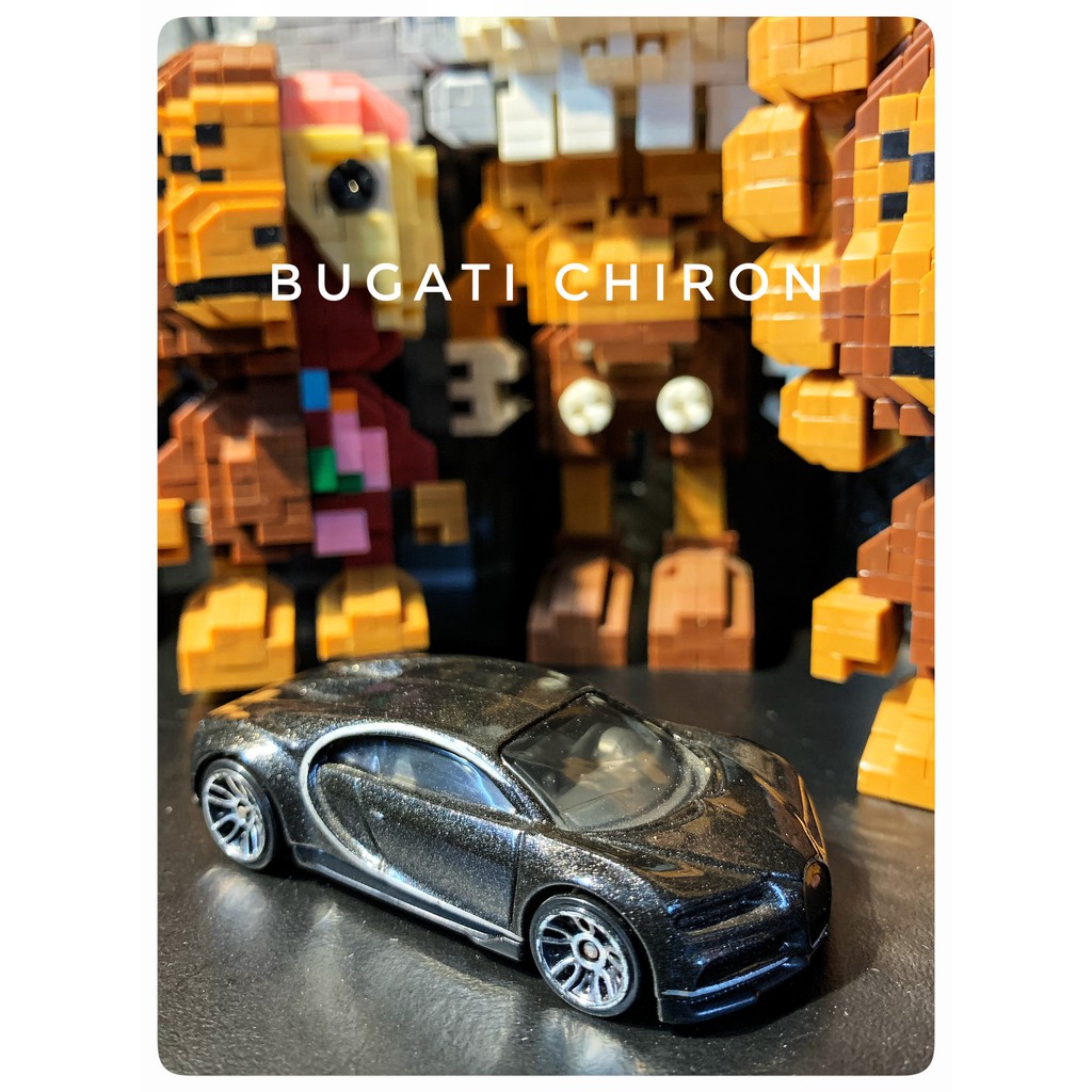 Xe Mô Hình Hot Wheels Loose Không Hộp Bugati Chiron