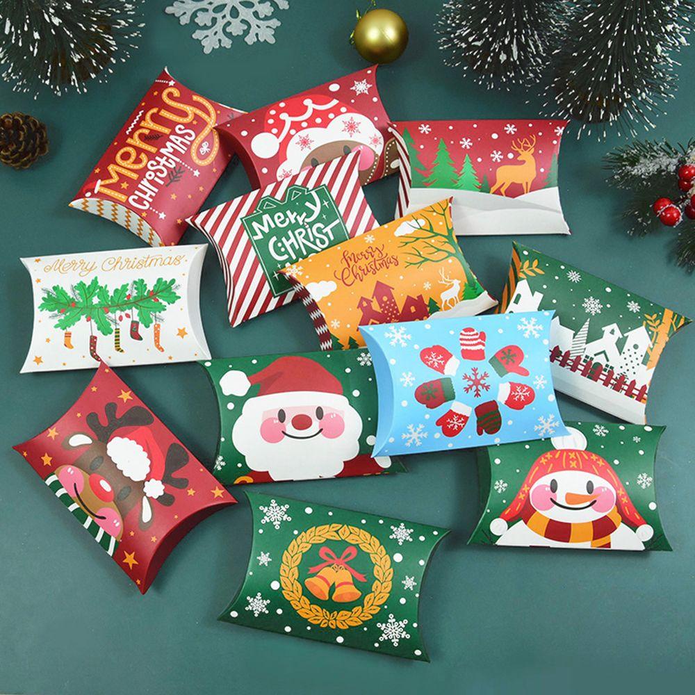 LAKAMIER Set 24 Hộp Giấy Đựng Kẹo Hình Gối Dùng Trang Trí Tiệc Cưới / Giáng Sinh / Năm Mới