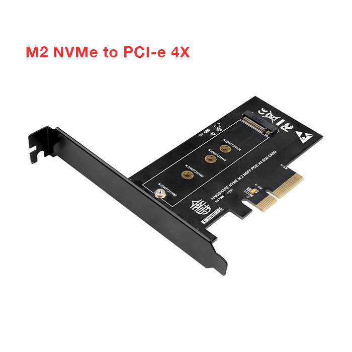 Kingshare Chuyển Đổi ổ cứng SSD M2 NVMe To PCIe 3.0 x 4