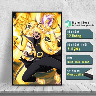 Tranh Naruto Và Cữu Vĩ Tạo Điểm Nhấn Cho Căn Phòng