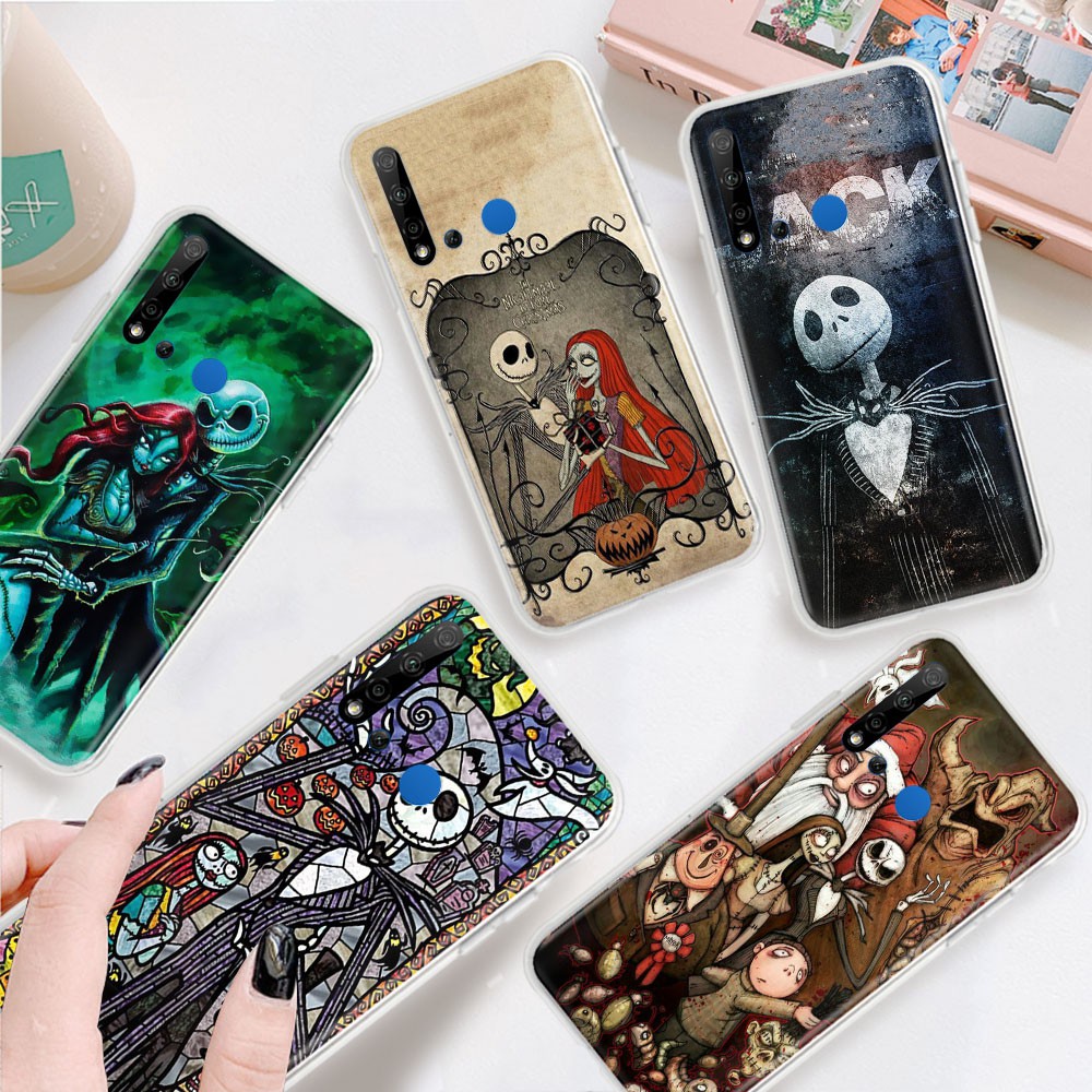 Ốp Điện Thoại Trong Suốt Họa Tiết The Nightmare Before Christmas Cho Motorola Moto G4 G5 Plus G5S G6 Z3 Play Tb134