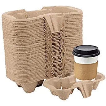 Set 20 Khay Giấy Dùng Một Lần Đựng Trà Sữa Cà Phê Kèm 2 Khay Đựng Tiện Dụng Thân Thiện Với Môi Trường