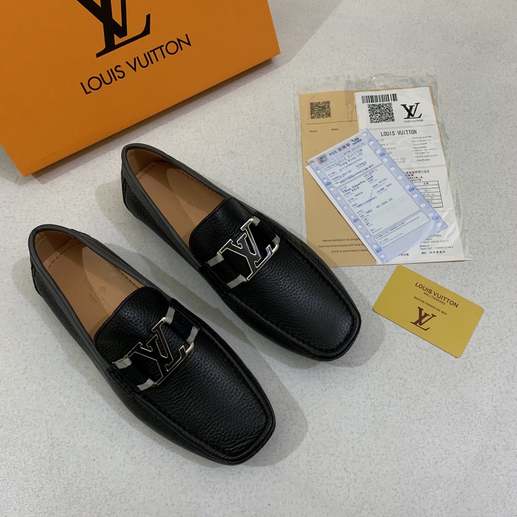 Moca LV SPF Cao Cấp - Giày Mọi LV Da Xịn Không Bong Tróc - Giày Lười Nam Đẹp - Form Dáng Đẹp, Đủ Size 39-42