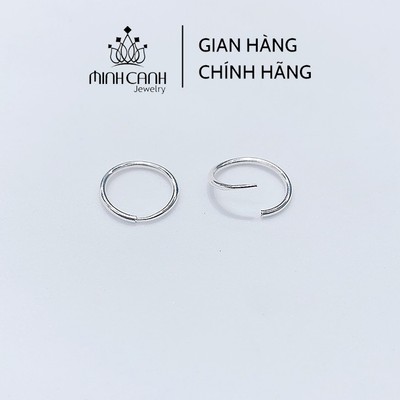 Hoa Tai Bạc Tròn Trơn Nhỏ - Minh Canh Jewelry