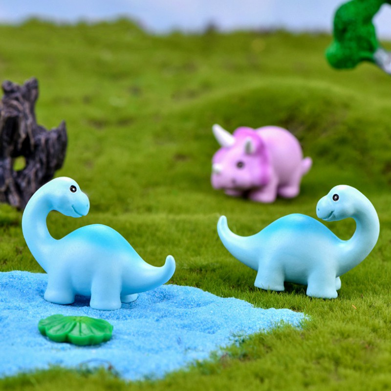 Đồ trang trí khủng long cổ dài trang trí tiểu cảnh