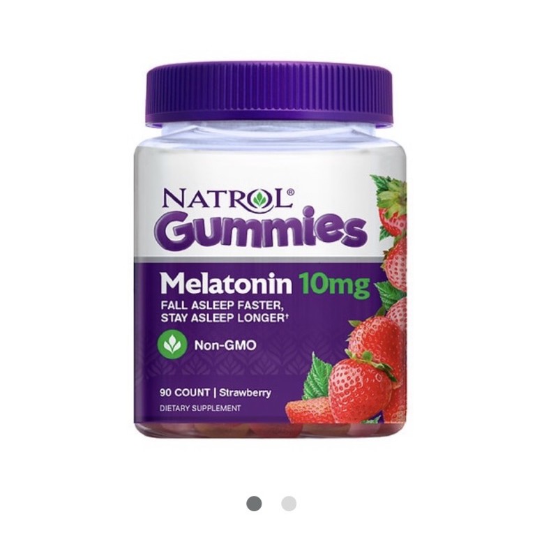 Kẹo dẻo hỗ trợ giấc ngủ Natrol 🍒Melatonin Gummies loại 10MG 90 viên