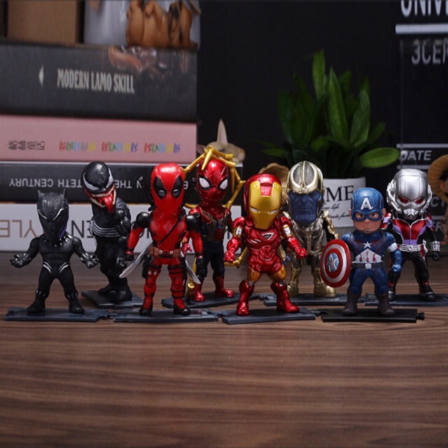 [Trọn bộ 8 con] Mô hình Chibi nhân vật Marvel