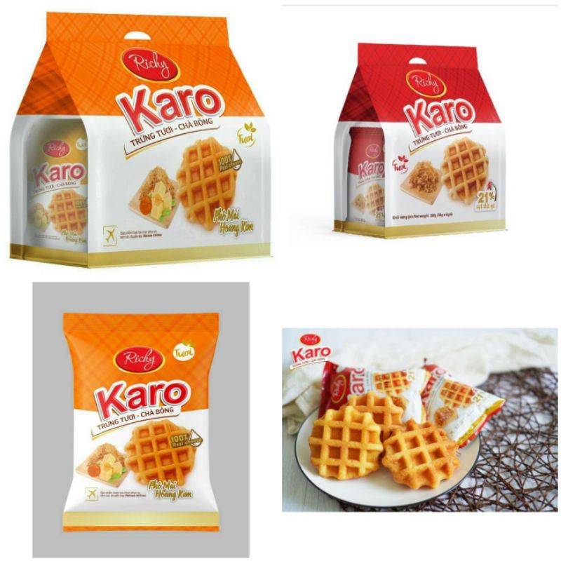 Bánh Trứng Tươi Chà Bông Karo 156g