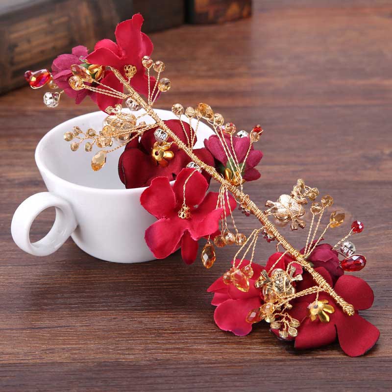 Phụ kiện tóc dạng cành hoa sang trọng quý phái cho nữ