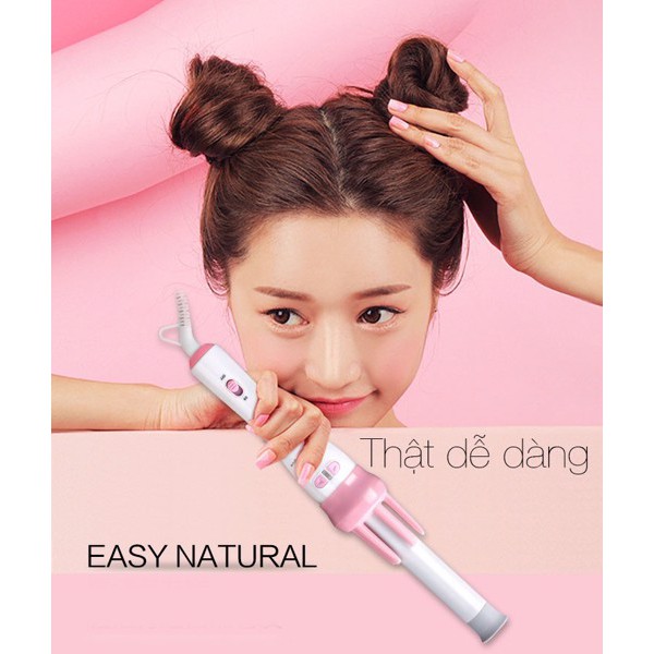 Máy Uốn Tóc , Đ𝑨 𝑵𝑨̆𝑵𝑮 Máy Làm Tóc Làm Xoăn Xoay Tự Động 360 Độ(CHÍNH HÃNG)