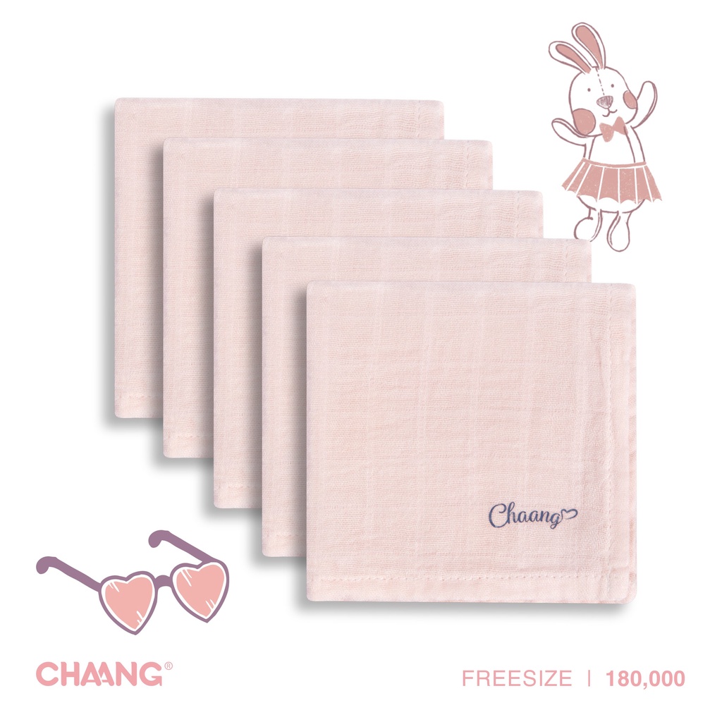 Set 5 chiếc khăn sữa Chaang SS2022D06