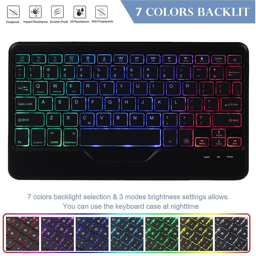 Bao Da Máy Tính Bảng Có Bàn Phím Tự Động Tắt / Mở Và Giá Đỡ Bút Cho Samsung Galaxy Tab A8 10.5 inch 2022 Tab A7 10.4