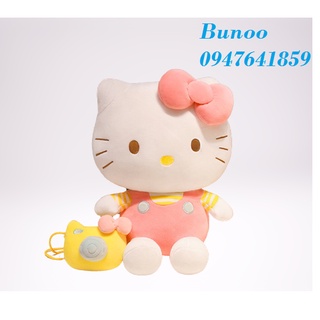 Gấu Bông Mèo Kitty Hello Kitty Đeo Máy Ảnh 23-30-40-50cm Bunoo Shop
