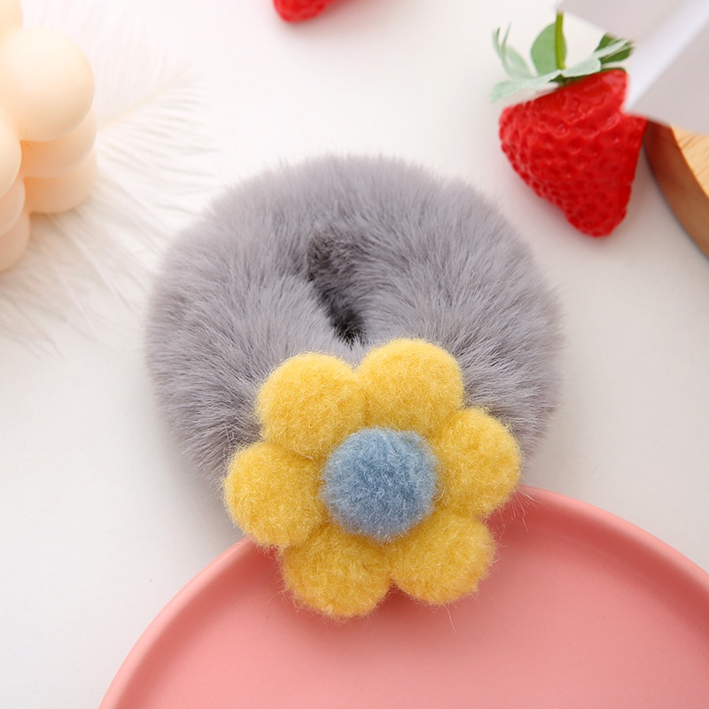 Dây Cột Tóc Hình Hoa Màu Sắc Ngọt Ngào Cho Nữ