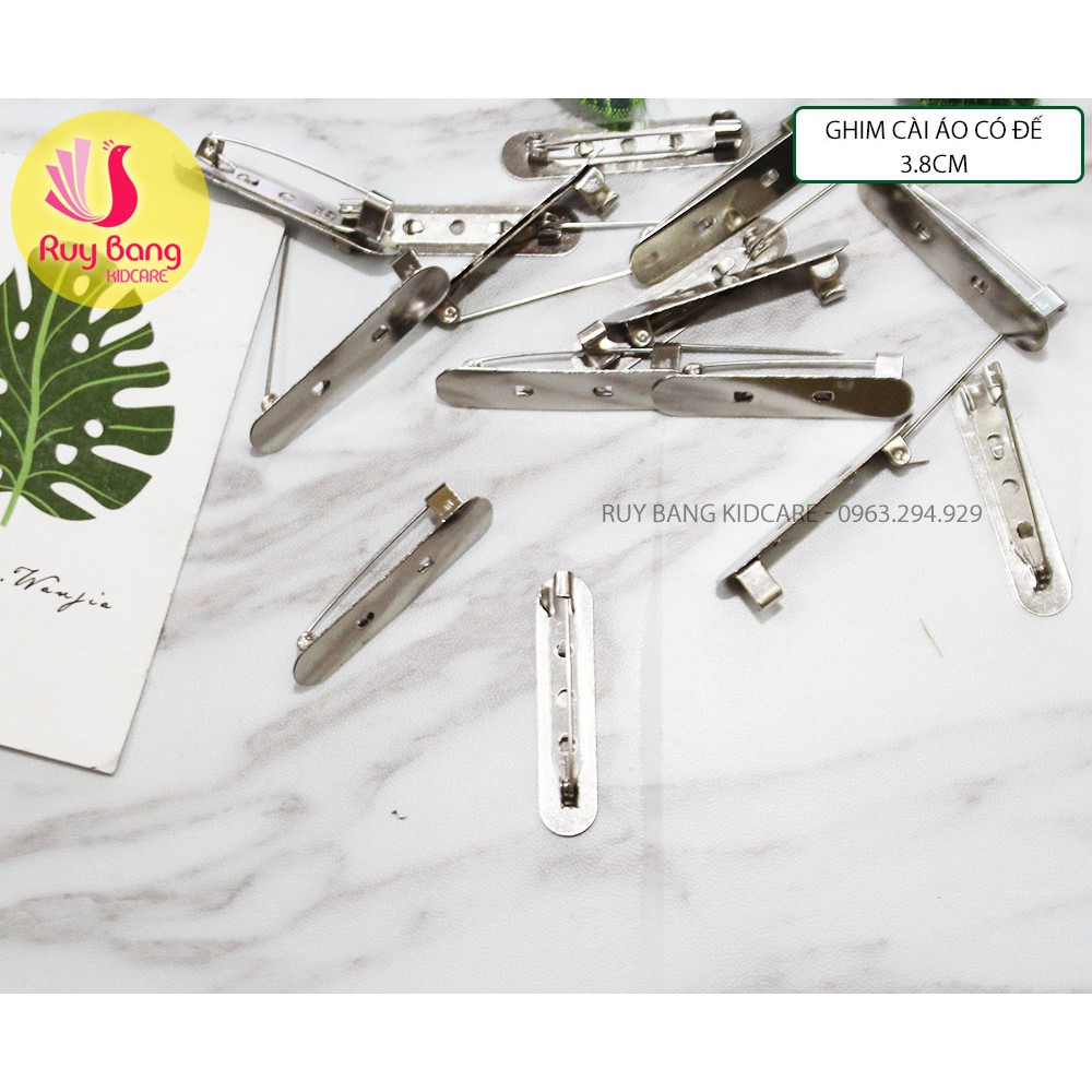 Ghim cài áo có đế ❤️FREESHIP❤️ Ghim cài áo có đế 3.8cm - Set 5 cái