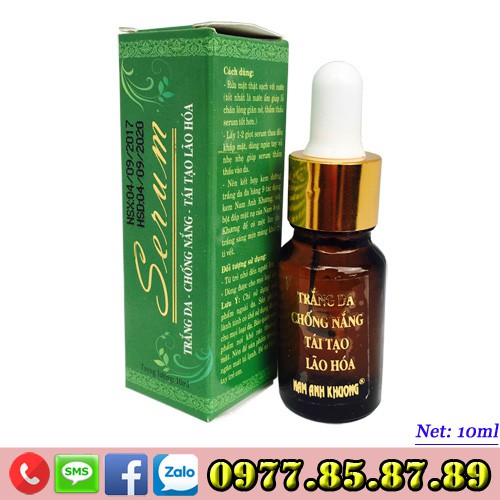 NAM ANH KHƯƠNG - Serum trắng da, Chống nắng, Tái tạo, Chống lão hóa (10ml)