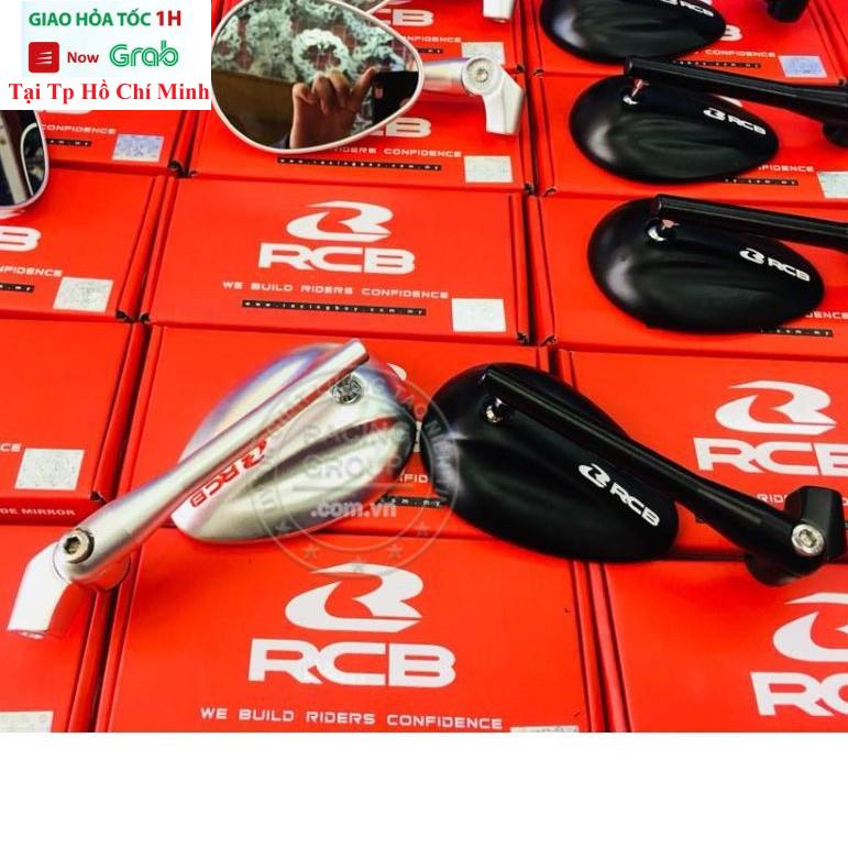 Gương Xe Máy Thời Trang - Kính Chiếu Hậu Xe Máy Kiểu Hột Xoài S5 RCB Racing Boy Cho Honda Wave Sh AB Xe Điện...Và Các Xe