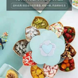 Khay đựng mứt, bánh kẹo 2 tầng đẹp