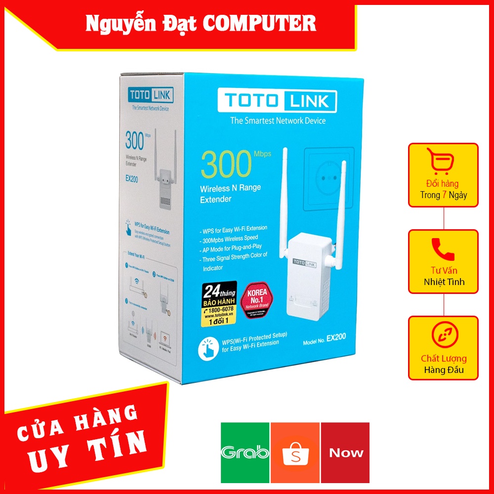 Totolink EX200 CHÍNH HÃNG,Bộ Mở Rộng Sóng Wifi,cục hút wifi kích sóng wifi tốc độ cao - Bảo hành 12 tháng