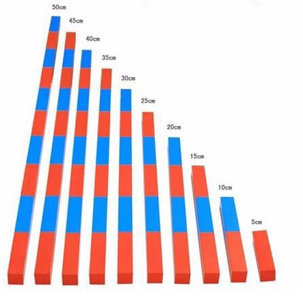 Giảm 10% [Tối Đa 35K Đơn Từ 50K] - Đồ Chơi Trẻ Em - Gậy Xanh Đỏ - Giáo Cụ Montessori