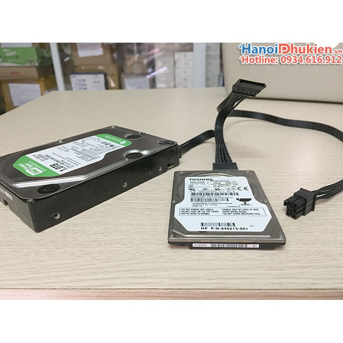 (GIÁ RẺ) - Cáp Chia Nguồn SATA 1 ra 2 - Dây Nguồn HDD Sata 1 Ra 2 - sata 1-2. DCNS