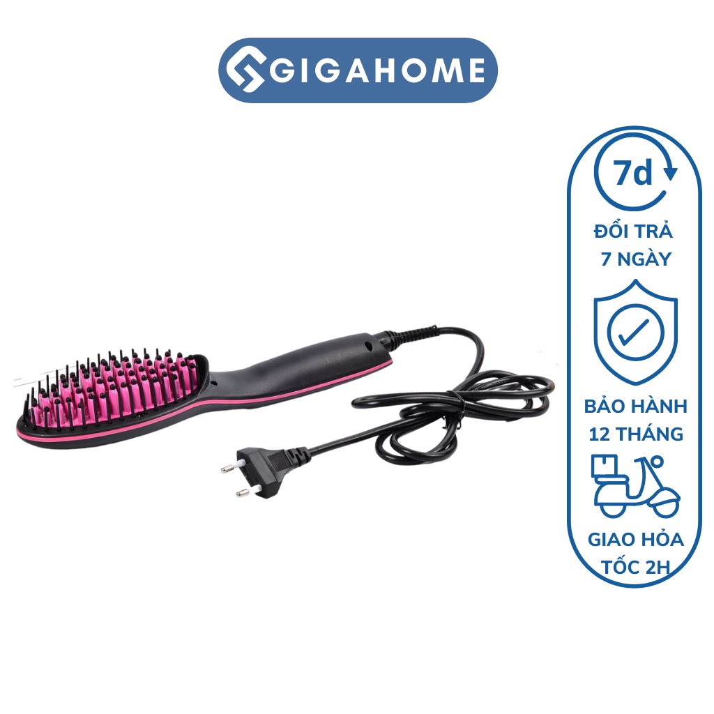 Lược Điện Chải Thẳng Tóc GIGAHOME Hiển Thị Màn Hình LCD, Chuyên Nghiệp 8201