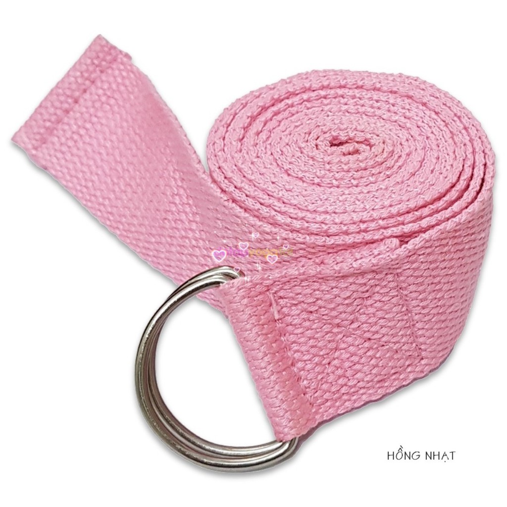 Dây Tập Yoga, Sợi Cotton Cao Cấp, Bền Đẹp, Nhiều Màu Sắc, Dài 1m8, Dây Hỗ Trợ Động Tác Uốn Dẻo, Mở Vai